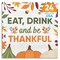 Big Dot of Happiness Eat Drink and Be Thankful Napkins, Friendsgiving Thanksgiving Party Decor, White 3-Ply Paper Luncheon Dinner Napkins - 24 Count